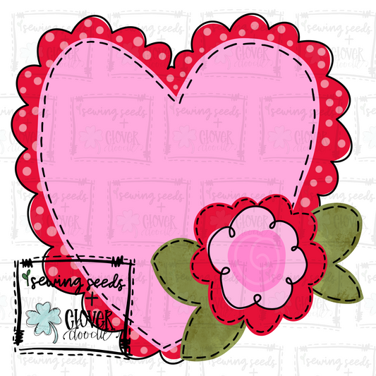 {Floral Valentine Heart}  SS+CD