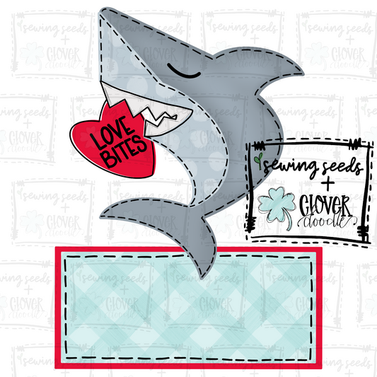 {Valentine Shark with Nameplate}  SS+CD