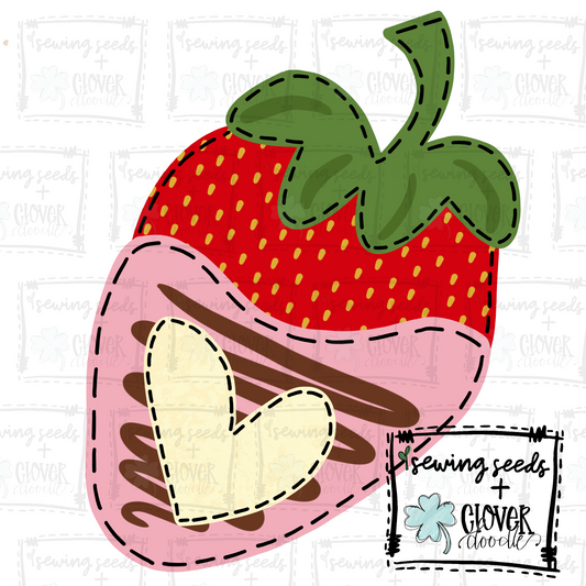 {Valentine Pink Chocolate Covered Strawberry}  SS+CD