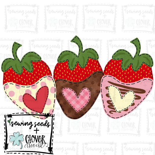 {Chocolate Covered Strawberry Trio}  SS+CD