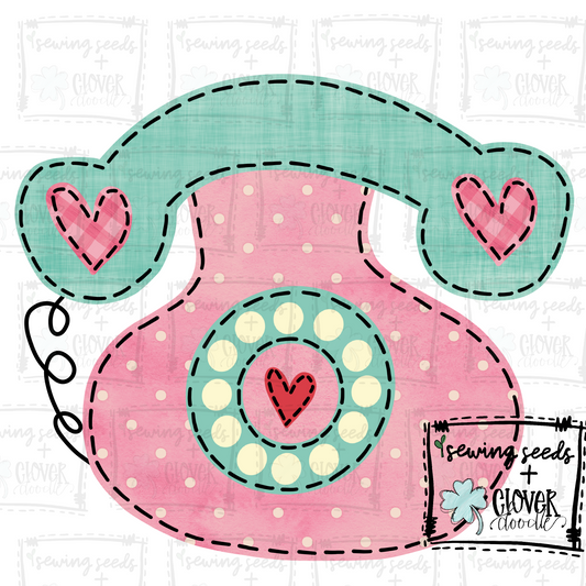 {Retro Valentine Phone}  SS+CD