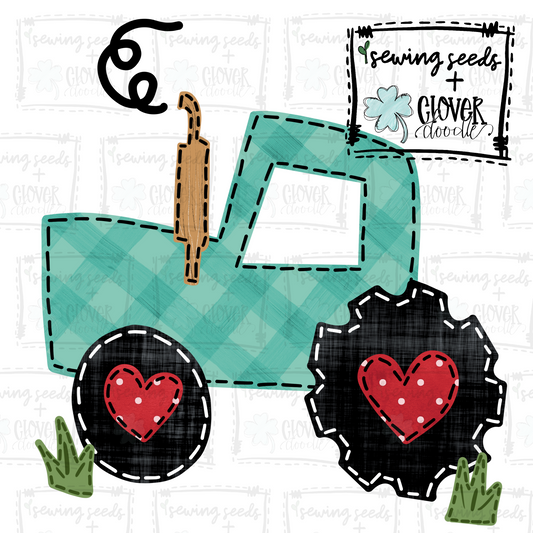 {Boy's Valentine Tractor}  SS+CD