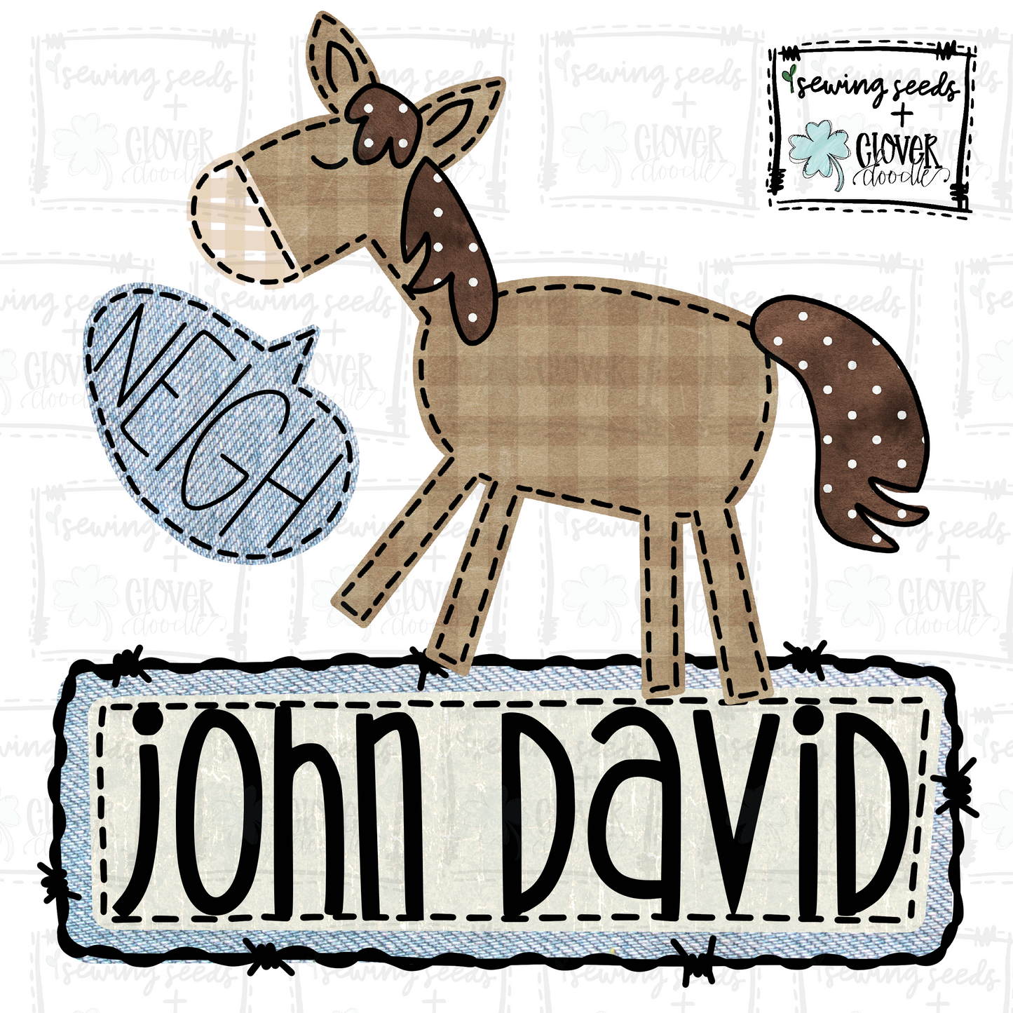 {Horse W/Text Bubble} SS+CD